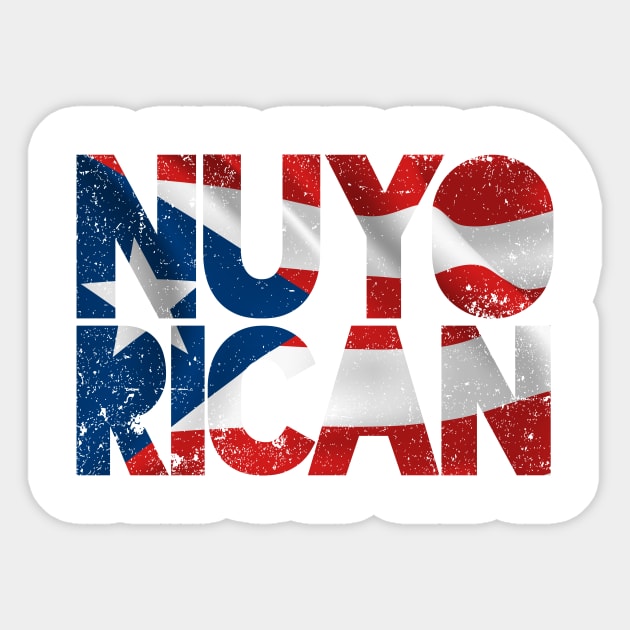 Nuyorican - Puerto Rican - New Yorker - grunge design Sticker by verde